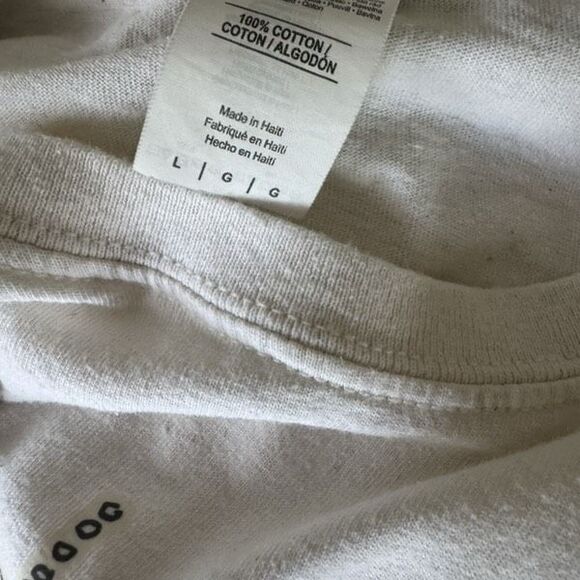 Free Grout! L men’s white short sleeve tee - Picture 3 of 4